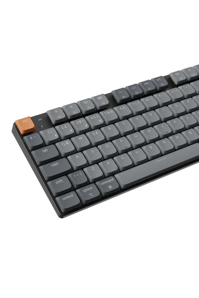 Keychron K5 Max %100 RGB Türkçe Red Switch Kablosuz Karbon Siyah Mekanik Klavye - 2