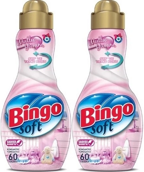 Bingo Soft Çamaşır Yumuşatıcı Konsantre 1440ML Mutlu Yuvam (2 Li Set) - 1