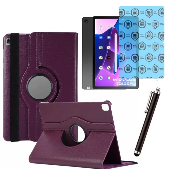 Lenovo Tab M10 Plus TB 125FU 3 Nesil Uyumlu Kılıf Ekran Koruyucu Ve Kalem Set ürün görseli 1