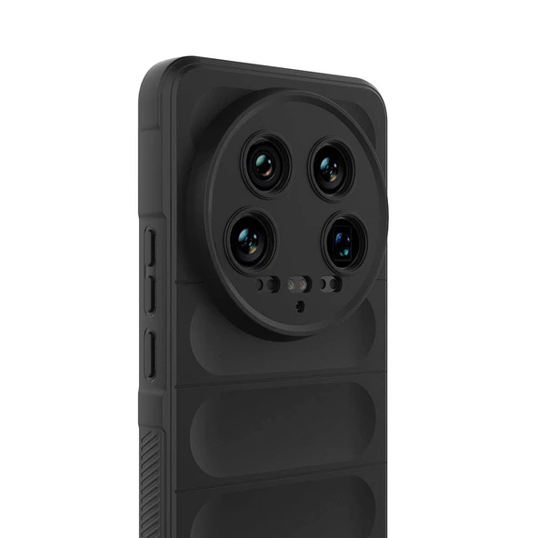 Xiaomi Mi 14 Ultra Kılıf Elde Tutma Kolaylıkla Kaydırmaz Kenar Line Dizayn Optietnik Kapak - Resim 5