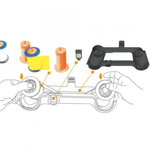 Hiti CS-3 Siyah (Black) Ribon 1000 Baskı - 3