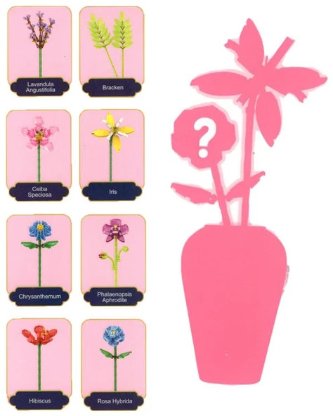 Ctoys Surprise Flower Building Block 087B - Resim 3