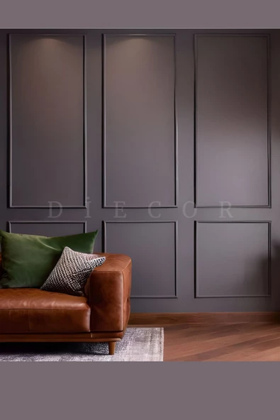 Dekoratif Boyanabilir 25 Adet 2,5 cm Polistren Duvar Çıtası - 2