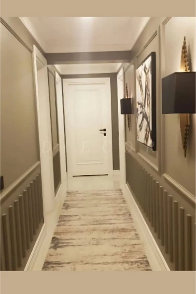 Dekoratif Boyanabilir Montaja Hazır 2.5cm Duvar Çıtası Kolay Uygulanır Gönyeli Kesilmiş - Resim 3