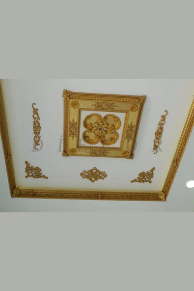 Dekoratif Polimer Sarı Beyaz, Mobilya, Duvar ve Tavan Motifi - 4