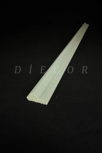 Dekoratif Boyanabilir 1 Adet 2 cm Eğimli Polistren Duvar Çıtası - 5