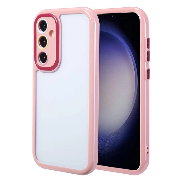 Samsung Galaxy S23 Kılıf Renkli Dizayn Kamera Çerçeve Korumalı Vitamin Kapak - 6