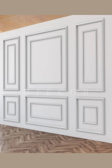 Boyanabilir Dekoratif Özel Hazır Kesim 2.5 cm Duvar Çıtası - Resim 3