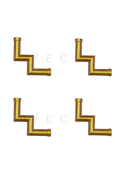 Dekoratif Polimer 3 cm Duvar Çıtası Uyumlu Köşe Motifi - Resim 3