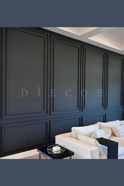 Dekoratif Boyanabilir 5 Adet 2 cm  Polistren Duvar Çıtası - Resim 2