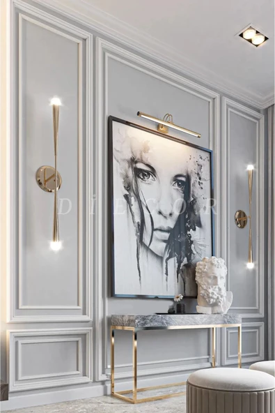 Dekoratif Boyanabilir Montaja Hazır Polistren Duvar Çıta Seti - 3