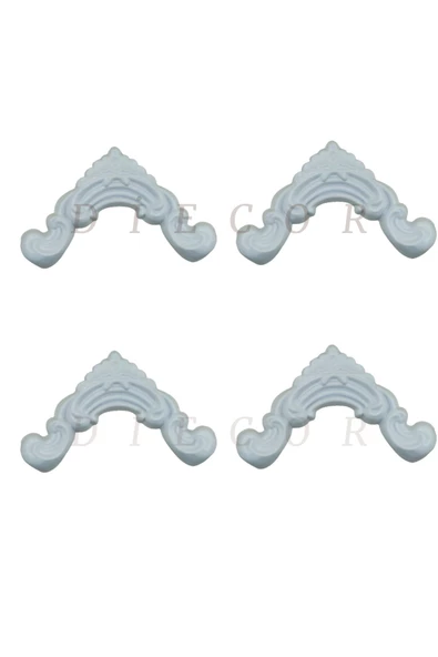 Dekoratif Boyanabilir Polimer 2,5 cm Duvar Çıtası Uyumlu Köşe Motifi - 3