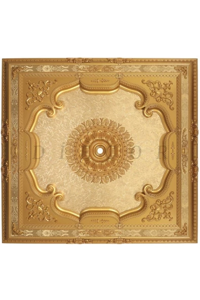 Dekoratif Boyanabilir Polimer 40 cm Avize Göbeği - 4