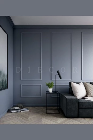 Dekoratif Boyanabilir 20 Adet 4 cm Polistren Duvar Çıtası - 3