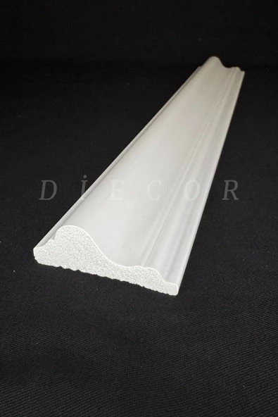 Dekoratif Boyanabilir 5 Adet 6 cm Eğimli Polistren Duvar Çıtası - 3