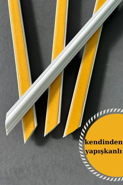 Kolay Kurulum, Kendinden Yapışkanlı, Boyanabilir Dekoratif Hazır Kesimli Duvar Çıtası Paketi - Resim 2