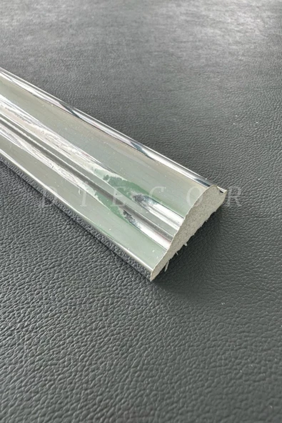 Dekoratif Polistren 20 Adet 4 Cm Gümüş Duvar Çıtası - 3