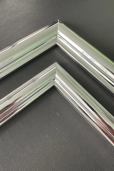 Dekoratif Boyanabilir Polistren 1 adet Gümüş 4 cm Duvar Çıtası - 4