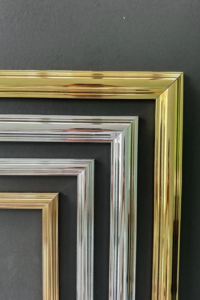 Dekoratif Boyanabilir Polistren 1 adet Gold 2,5 cm Duvar Çıtası - 5