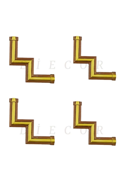 Dekoratif Polimer 2,5 cm Duvar Çıtası Uyumlu Köşe Motifi - Resim 3