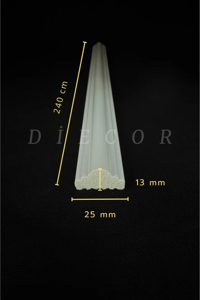Boyanabilir Dekoratif Özel Hazır Kesim 4 cm ve 2.5 cm Duvar Çıtası - 4