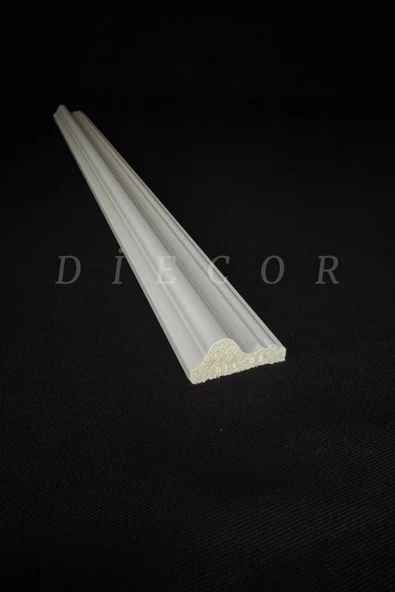 Dekoratif Boyanabilir 25 Adet 3 cm Eğimli Polistren Duvar Çıtası - 4