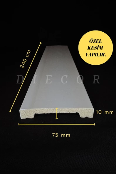 Dekoratif Boyanabilir 1 Adet 7 cm Polistren Duvar Çıtası