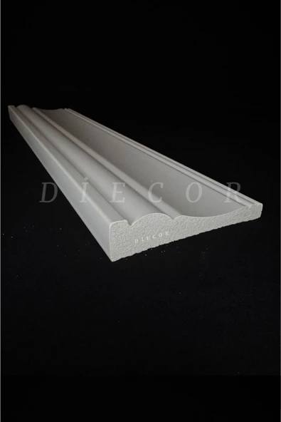 Dekoratif Boyanabilir 1 Adet 9 cm Polistren Süpürgelik - 3