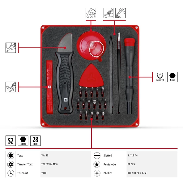 Einhell Hassas Bits Set 28 Parça - 49115020 - 3