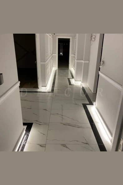 Dekoratif Boyanabilir 10 Adet 11,5 Cm Led Döşenebilen Polistren Süpürgelik - 3