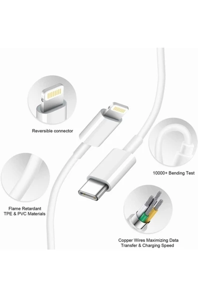 Apple Usb-c - Lightning Kablosu (1 M) - Mqgj2zm/a - Resim 3