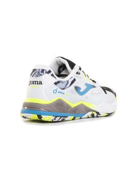 Joma Spin Erkek Beyaz Toprak - Sert Kort Tenis & Padel Ayakkabısı TSPINW2431OM - 4