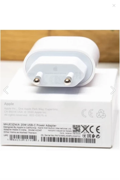 Orjinal Iphone 15 Plus Uyumlu Hızlı Şarj Adaptörü 20w Usb-c Power Adaptör - 6