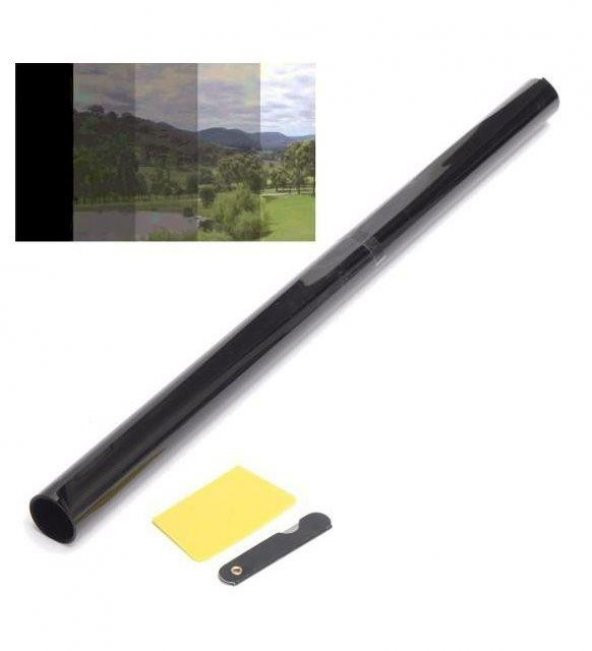 Cam Filmi Kutu Bir Arabalık 50Cmx6M Black 2 Numara Yüzde 20 - 4