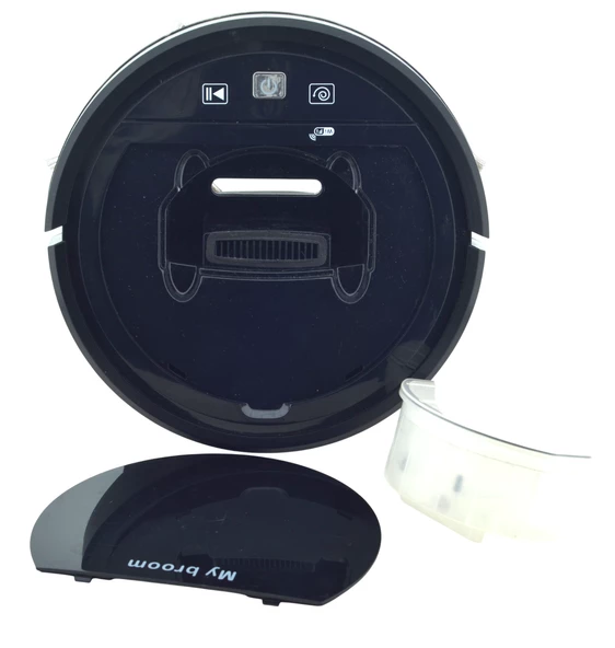 Arızalı My Broom Akıllı Robot Süpürge 3'ü 1 Arada Siyah - 3