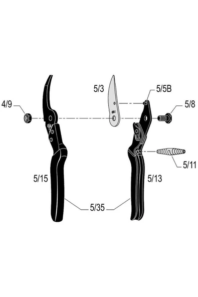 Felco 5 Budama Makası 22.5mm By-pass - 4