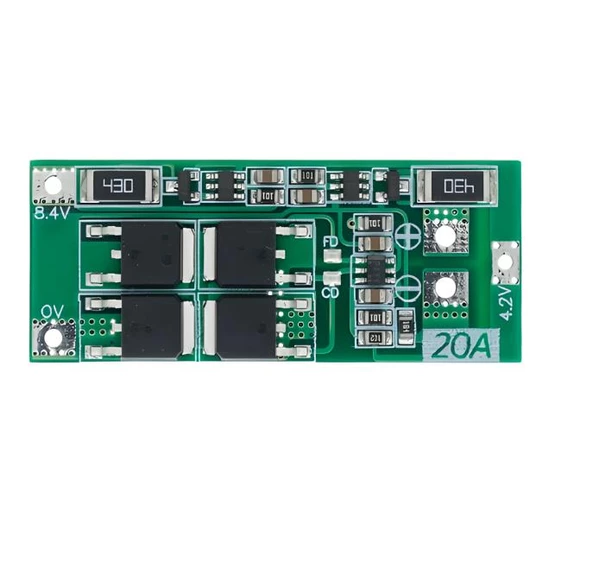 2S 20A 8.4V BMS Koruma Kartı Lityum Batarya 18650 Li-ion Lipo Protection Module