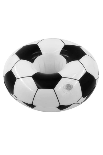 NETAVANTAJ Futbol Topu Desenli Havuz Deniz Şişme Bardak Tutucu Float Bar