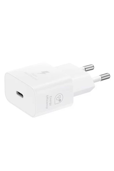 Samsung EP-T2510N Type C Hızlı Şarj Adaptörü Uyumlu (25W) - Beyaz (Samsung Türkiye Garantili)