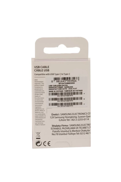 Samsung Ep-da705 Type-c To Type-c Data Ve Şarj Kablo ( Türkiye Garantili) - 4