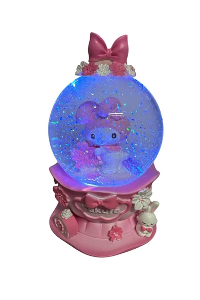 NETAVANTAJ My Melody Sakura Işıklı Müzikli Büyük Boy Kar Küresi - 2