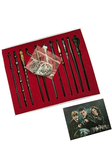 NETAVANTAJ Harry Potter 11li Asa Anahtarlık Seti 13 Cm - Resim 2