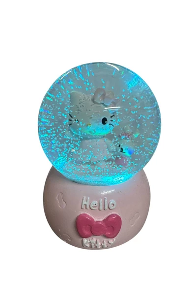 NETAVANTAJ Hello Kitty Ve Ayıcık Müzikli Işıklı Büyük Boy Kar Küresi - 2