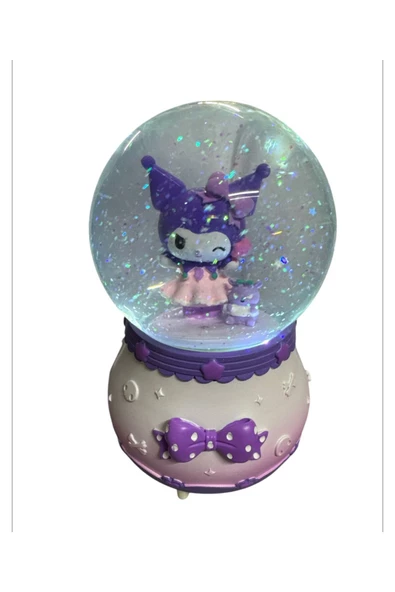 NETAVANTAJ Kuromi Ve Ayıcık Kurdele Işıklı Müzikli Dönen Büyük Boy - 2