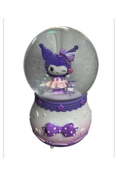 NETAVANTAJ Kuromi Ve Ayıcık Kurdele Işıklı Müzikli Dönen Büyük Boy