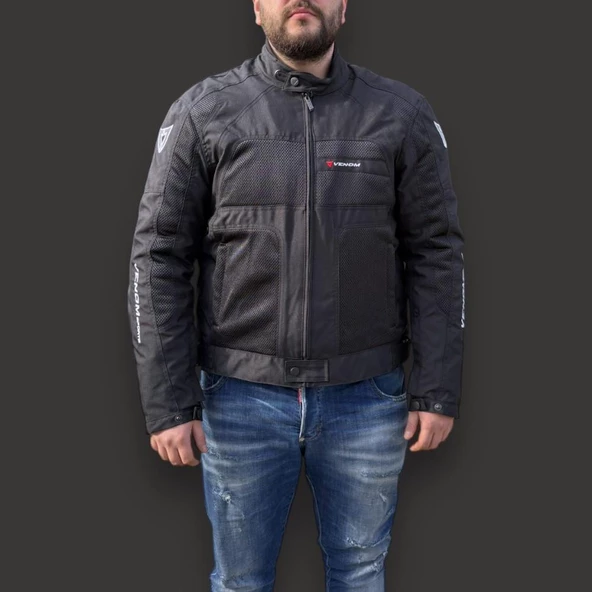 VENOM DYNAMIC 4 MEVSİM MOTOSİKLET MONTU SİYAH - Resim 3