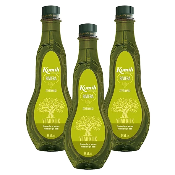 Komili Riviera Zeytinyağı 500 ml x 3 Adet ürün görseli