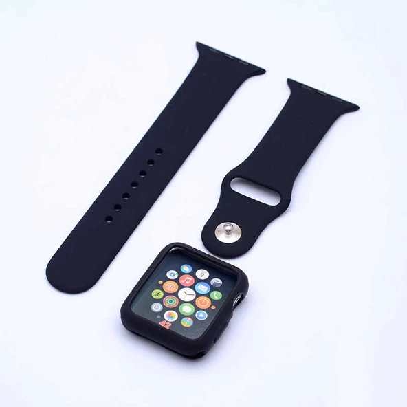 Apple Watch 10/11 Serisi 46mm Zore 3 in 1 Klasik Kordon - 9