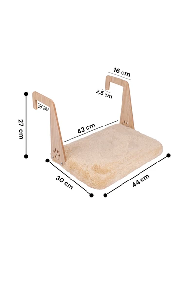 Peluş Kalorifer Petek Radyatör Yatağı Kedi Geniş Kedi-Köpek Kalorifer Yatağı, Hediye Paspas - Resim 11