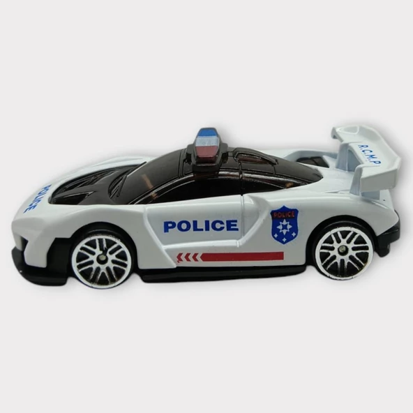 Metal Mini Polis Arabası  8 cm - Polis - 4 - 2